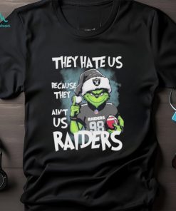 Official Maxx Crosby Grinch They Hate Us Because They Ain’t Us Las Vegas Raiders Christmas Shirt