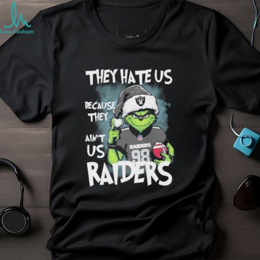 Official Maxx Crosby Grinch They Hate Us Because They Ain’t Us Las Vegas Raiders Christmas Shirt