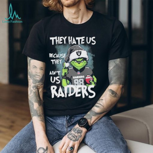 Official Maxx Crosby Grinch They Hate Us Because They Ain’t Us Las Vegas Raiders Christmas Shirt