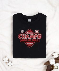 Official Miami Redhawks Football 2023 MAC Champions Shirt