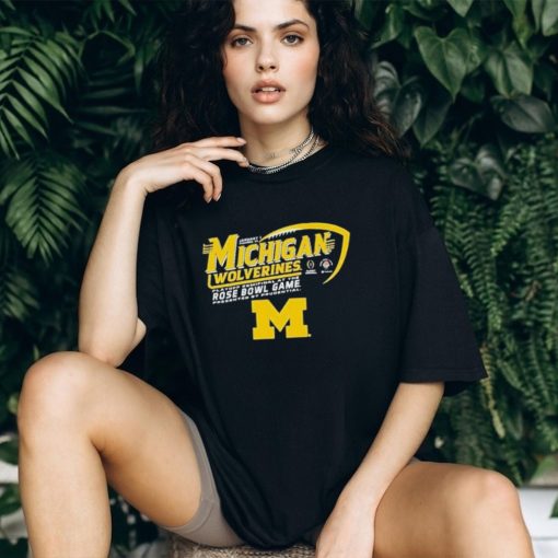 Official Michigan Wolverines Rose Bowl College Football Playoff 2024 Shirt