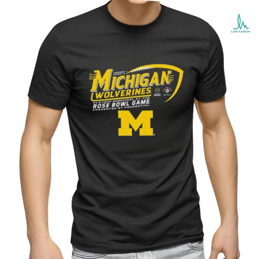 Official Michigan Wolverines Rose Bowl College Football Playoff 2024 Shirt