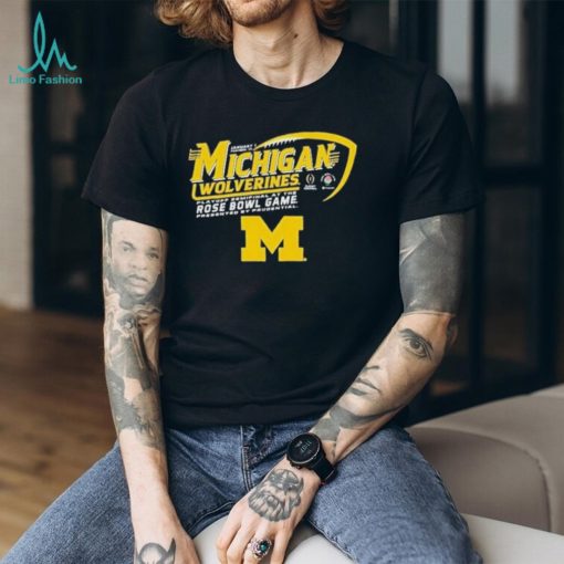 Official Michigan Wolverines Rose Bowl College Football Playoff 2024 Shirt