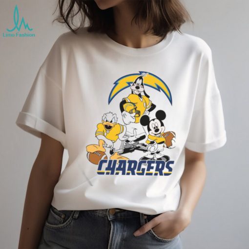 Official Mickey Mouse And Friend Disney Los Angeles Chargers American Football Shirt