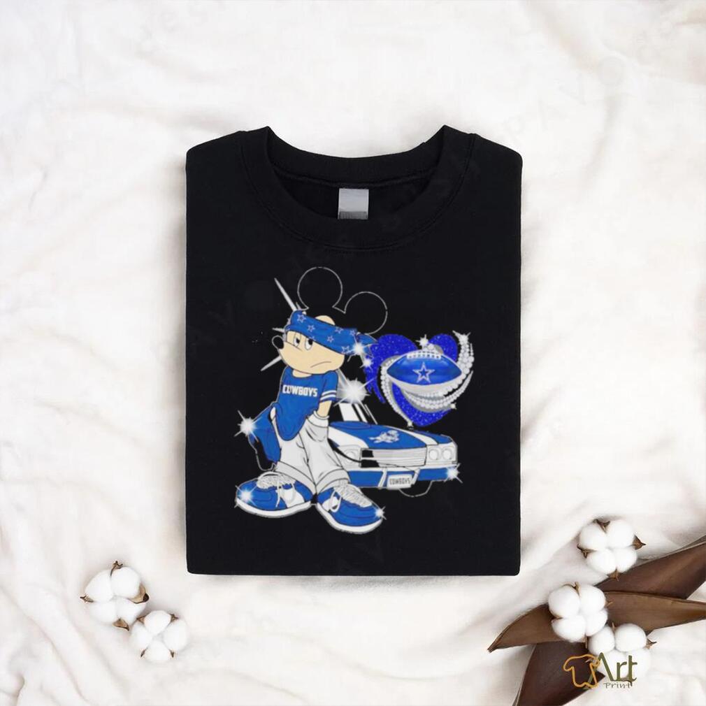 Official Mickey Mouse Dallas Cowboys Diamond Football Shirt Official Mickey Mouse Dallas Cowboys Diamond Football Shirt