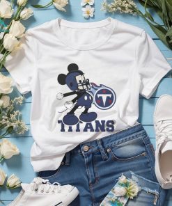 Official Mickey Mouse dancing Tennessee Titans cartoon football logo shirt