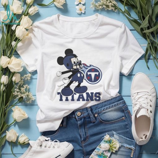 Official Mickey Mouse dancing Tennessee Titans cartoon football logo shirt