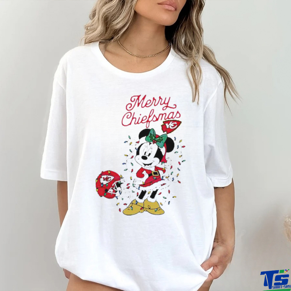 Official Minnie Mouse Kansas City Football Merry Christmas Helmet Christmas Lights T Shirt Official Minnie Mouse Kansas City Football Merry Christmas Helmet Christmas Lights T Shirt