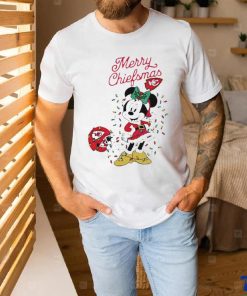Official Minnie Mouse Kansas City Football Merry Christmas Helmet Christmas Lights T Shirt