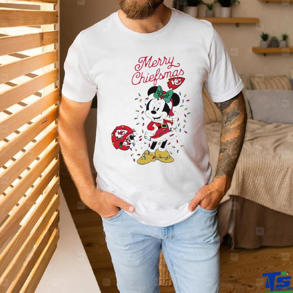 Official Minnie Mouse Kansas City Football Merry Christmas Helmet Christmas Lights T Shirt Official Minnie Mouse Kansas City Football Merry Christmas Helmet Christmas Lights T Shirt