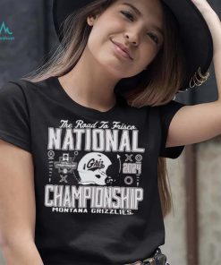 Official Montana Grizzlies Football 2024 National Championship The Road To Frisco shirt