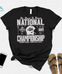 Official Montana Grizzlies Football 2024 National Championship The Road To Frisco shirt