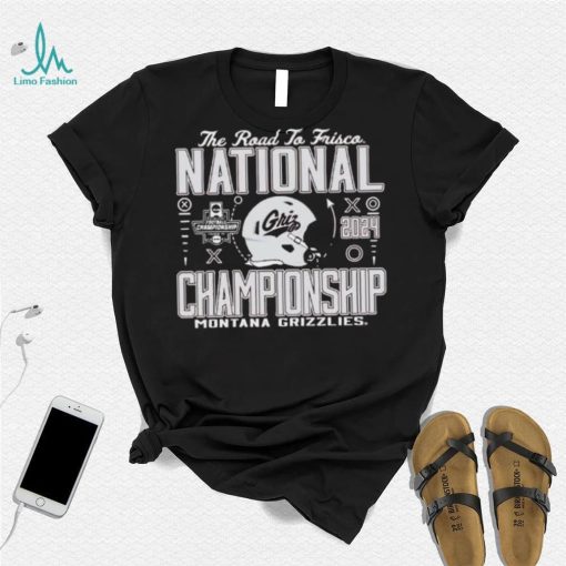 Official Montana Grizzlies Football 2024 National Championship The Road To Frisco shirt