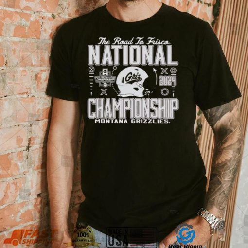 Official Montana Grizzlies Football 2024 National Championship The Road To Frisco shirt