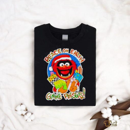 Official Muppets Santa Peace On Earth Gimme Presents T Shirt
