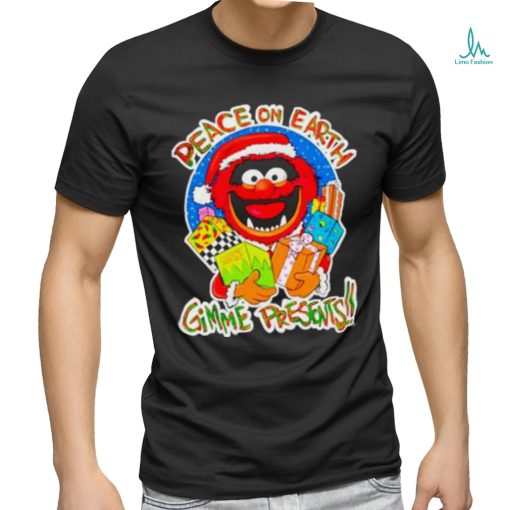 Official Muppets Santa Peace On Earth Gimme Presents T Shirt
