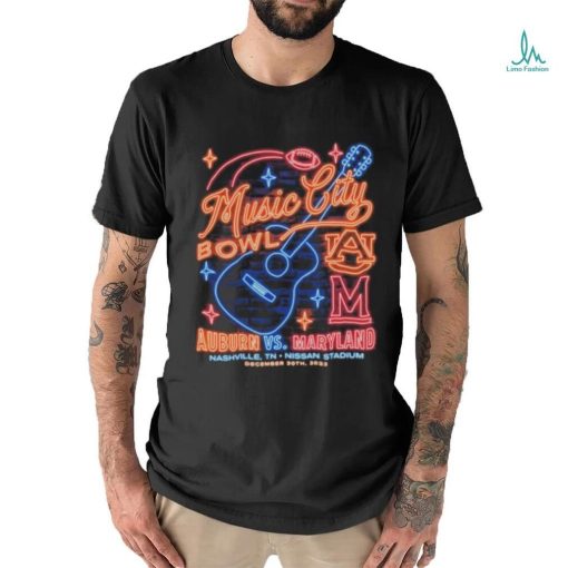 Official Music City Bowl Auburn Vs Maryland On Nashville TN Nissan Stadium December 30th 2023 T Shirt