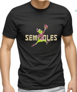 Official NCAA Florida State Grinch Air Jordan Semroles Rugby T Shirt