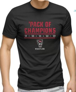 Official Ncaa nc state wolfpack wrestling pack of champions Shirt