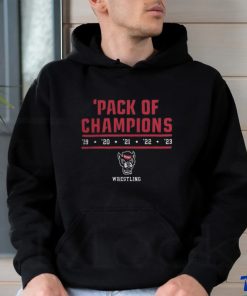 Official Ncaa nc state wolfpack wrestling pack of champions Shirt, hoodie, sweater, long sleeve and tank top Official Ncaa nc state wolfpack wrestling pack of champions Shirt