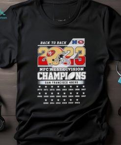 Official Official Back To Back 2023 NFC West Division Champions San Francisco 49ers Shirt