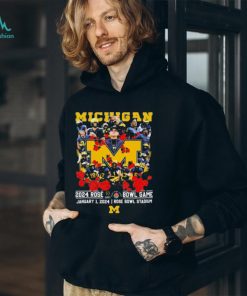 Official Official College Football Michigan Team 2024 Rose Bowl Game Shirt