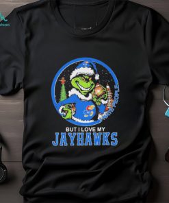 Official Official Kansas Jayhawks Grinch I Hate People But I Love My Jayhawks Christmas Shirt