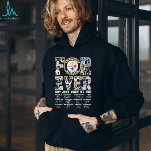Official Official NFL Pittsburgh Steelers Forever Not Just When We Win 2023 Signatures Shirt