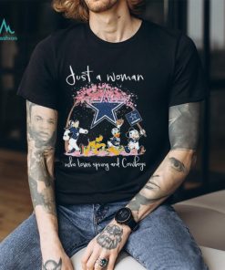 Official Official Official Disney Characters Just A Woman Who Loves Spring And Dallas Cowboys Shirt