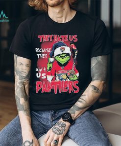 Official Official Official They Hate Us Florida Panthers Hockey Santa Grinch Christmas Shirt
