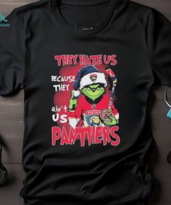 Official Official Official They Hate Us Florida Panthers Hockey Santa Grinch Christmas Shirt