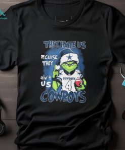 Official Official Santa Grinch Christmas Football They Hate Us Because They Ain’t Us Dallas Cowboys Shirt