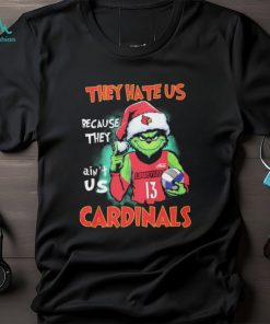 Official Official Santa Grinch Christmas Volleyball They Hate Us Because They Ain’t Us Louisville Cardinals Shirt