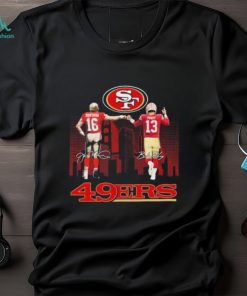 Official Official The 49ers 2023 Playoff Joe Montana And Brock Purdy Signatures Shirt