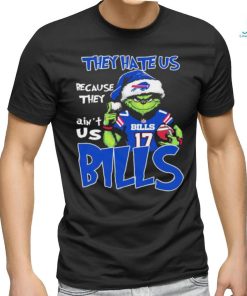Official Official The Grinch Christmas They Hate Us Because Ain’t Us Buffalo Bills Football Shirt, hoodie, sweater, long sleeve and tank top Official Official The Grinch Christmas They Hate Us Because Ain’t Us Buffalo Bills Football Shirt