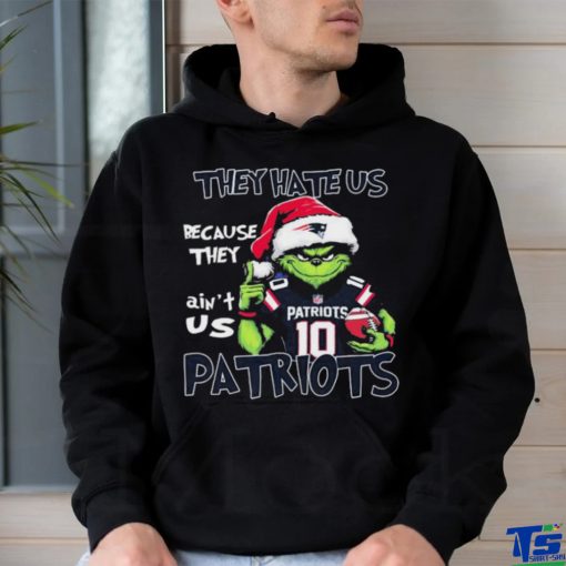 Official Official The Grinch Christmas They Hate Us Because Ain’t Us New England Patriots Football Shirt
