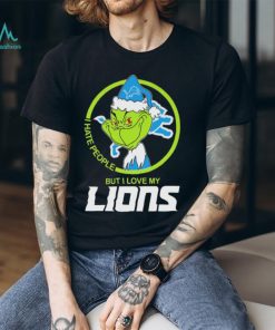 Official Official The Grinch I Hate People But I Love My Detroit Lions 2023 Shirt