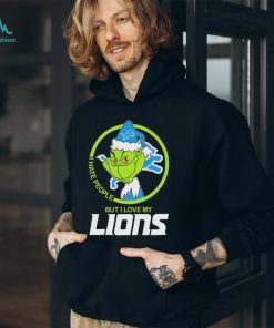 Official Official The Grinch I Hate People But I Love My Detroit Lions 2023 Shirt
