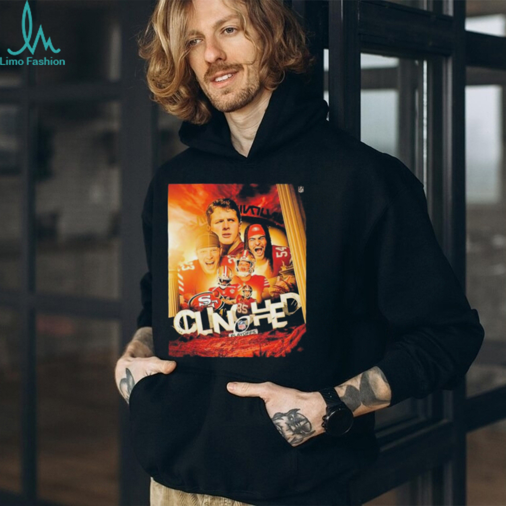 Official Official The San Francisco 49ers Are The 1st Team To Clinch A Spot In The NFL Playoffs 2023 Shirt Official Official The San Francisco 49ers Are The 1st Team To Clinch A Spot In The NFL Playoffs 2023 Shirt