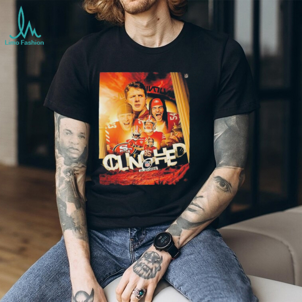 Official Official The San Francisco 49ers Are The 1st Team To Clinch A Spot In The NFL Playoffs 2023 Shirt Official Official The San Francisco 49ers Are The 1st Team To Clinch A Spot In The NFL Playoffs 2023 Shirt