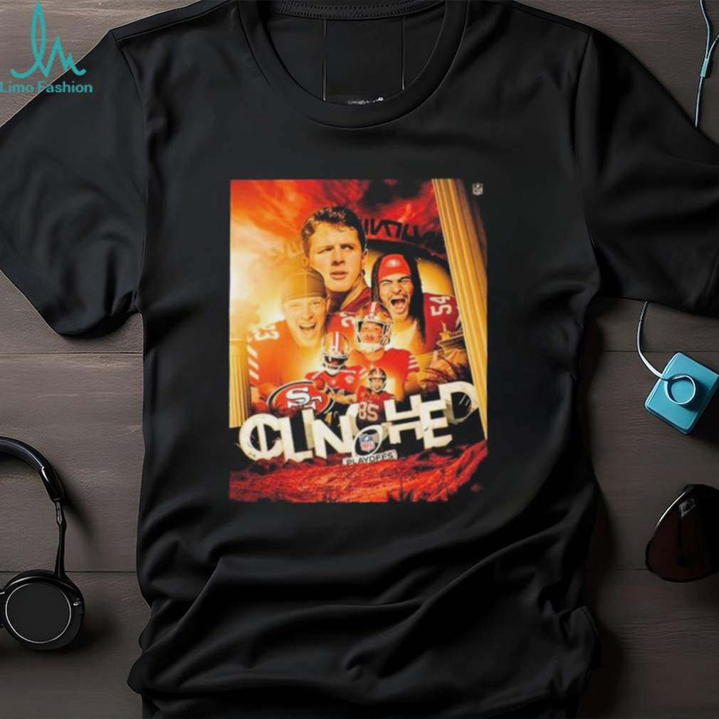 Official Official The San Francisco 49ers Are The 1st Team To Clinch A Spot In The NFL Playoffs 2023 Shirt Official Official The San Francisco 49ers Are The 1st Team To Clinch A Spot In The NFL Playoffs 2023 Shirt
