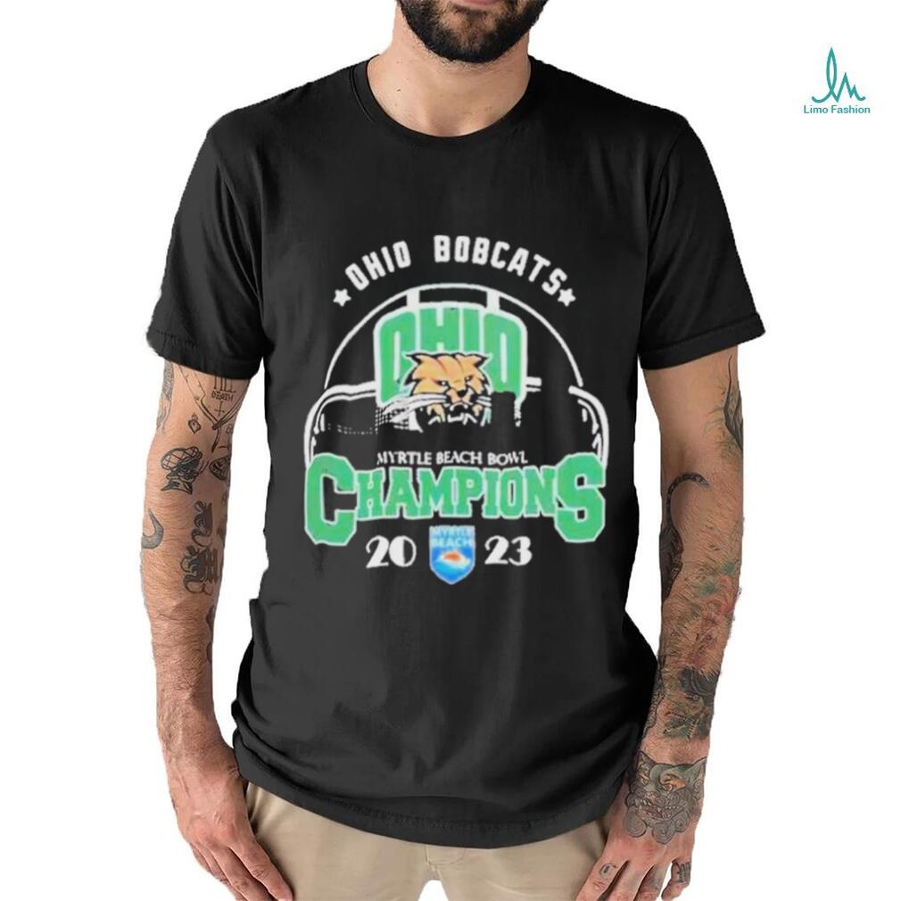 Official Ohio Bobcats Are The Myrtle Beach Bowl 2023 Champions T Shirt Official Ohio Bobcats Are The Myrtle Beach Bowl 2023 Champions T Shirt