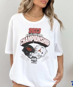 Official Oklahoma state Cowboys vs Texas longhorns 2023 big 12 Football championship head to head T shirt