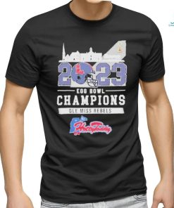 Official Ole Miss Rebels Ole Miss Egg Bowl University Of Mississippi Hotty Toddy Gosh Almighty Champions 2023 T Shirt