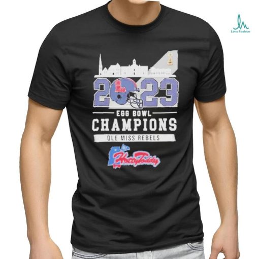 Official Ole Miss Rebels Ole Miss Egg Bowl University Of Mississippi Hotty Toddy Gosh Almighty Champions 2023 T Shirt