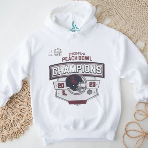 Official Ole Miss Rebels Playoff 2023 Peach Bowl Champions T Shirt