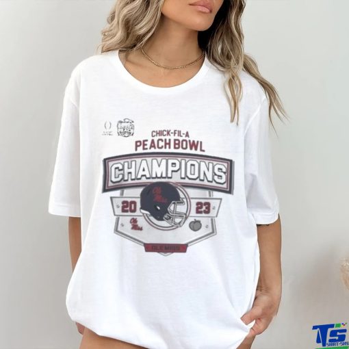 Official Ole Miss Rebels Playoff 2023 Peach Bowl Champions T Shirt