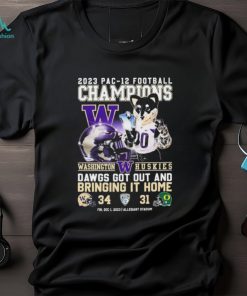 Official Pac 12 Conference Champions 2023 Washington Huskies Dawgs Got Out And Bringing It Home Shirt, hoodie, sweater, long sleeve and tank top Official Pac 12 Conference Champions 2023 Washington Huskies Dawgs Got Out And Bringing It Home Shirt