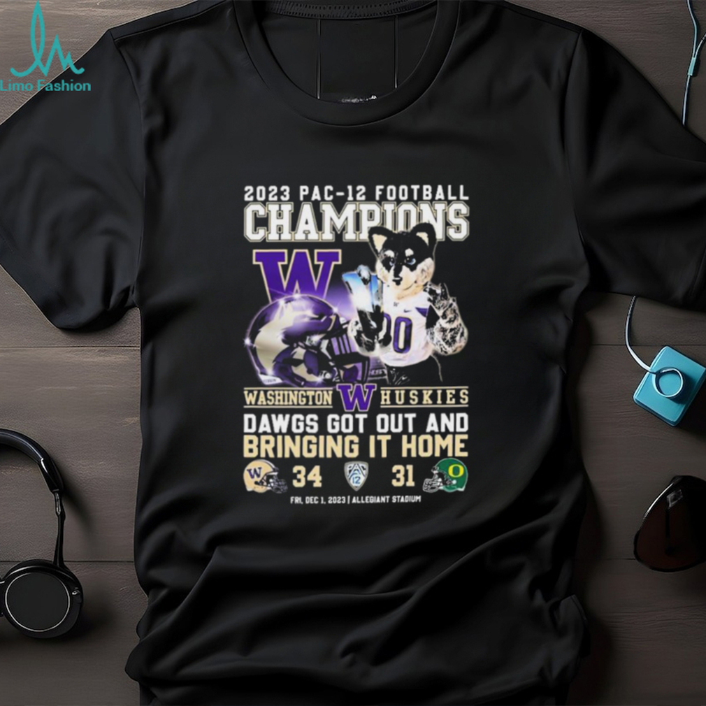 Official Pac 12 Conference Champions 2023 Washington Huskies Dawgs Got Out And Bringing It Home Shirt Official Pac 12 Conference Champions 2023 Washington Huskies Dawgs Got Out And Bringing It Home Shirt