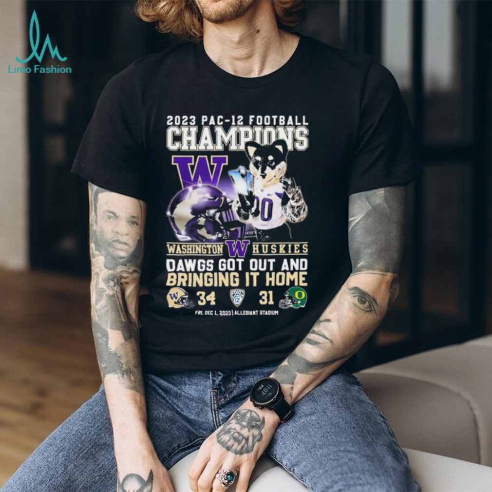 Official Pac 12 Conference Champions 2023 Washington Huskies Dawgs Got Out And Bringing It Home Shirt Official Pac 12 Conference Champions 2023 Washington Huskies Dawgs Got Out And Bringing It Home Shirt